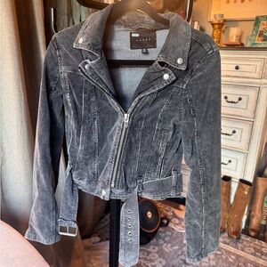 Blank NYC Charcoal Corduroy Women's Jacket